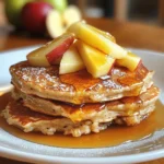 Apfelpfannkuchen mit Haferflocken ohne Mehl zum Frühstück