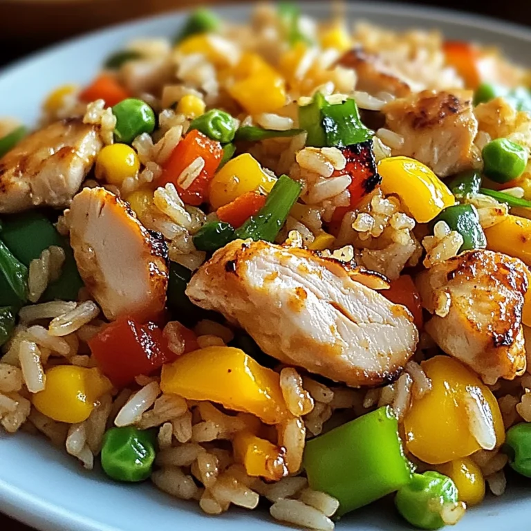 Bratreis mit Hähnchen