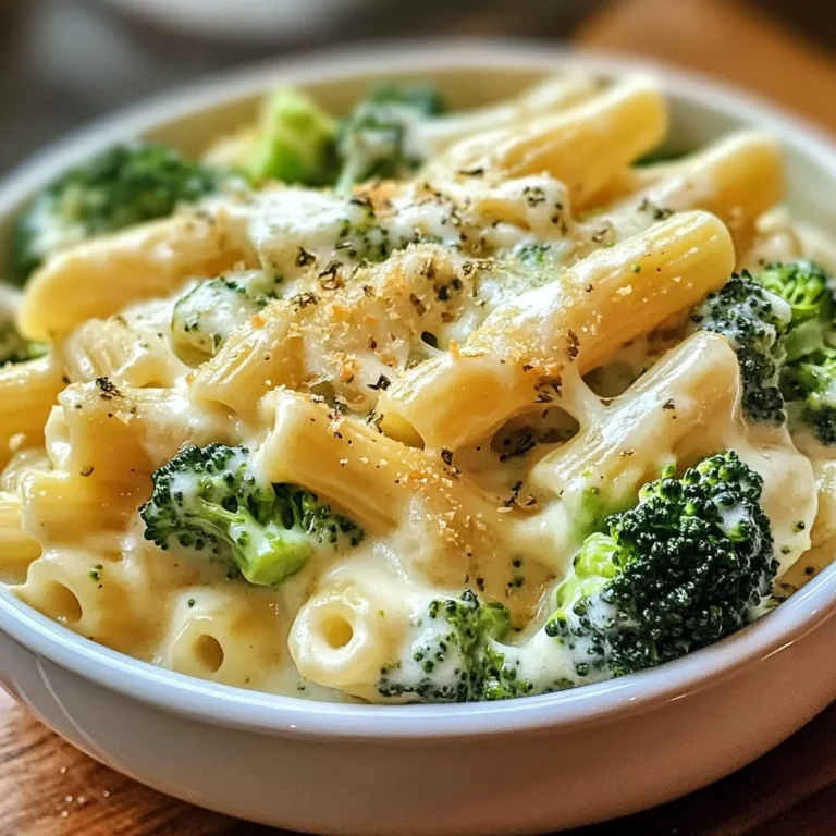 Brokkoli-Pasta mit cremiger Käsesoße