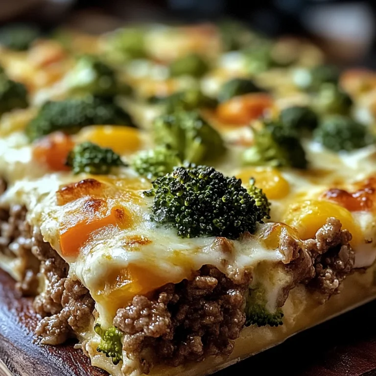 Fitness-Auflauf mit Brokkoli und Hackfleisch