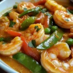 Garnelencurry mit Zuckerschoten