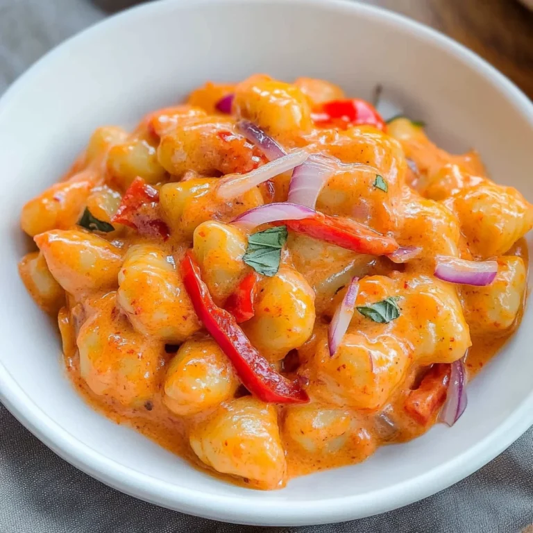 Gnocchi Rezept mit Paprika-Frischkäse-Soße