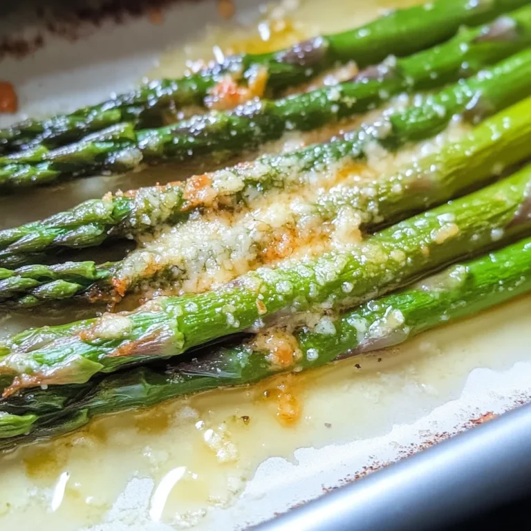 Grüner Spargel im Backofen - mit Parmesan überbacken
