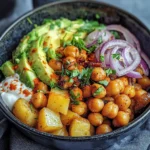 Kartoffel-Kichererbsen-Bowl