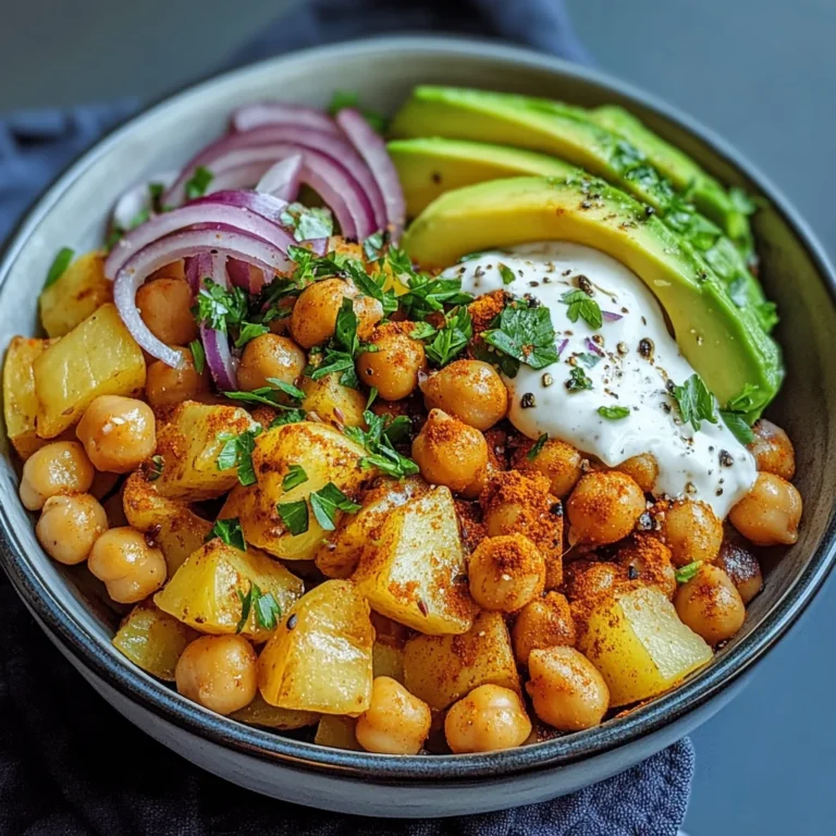 Kartoffel-Kichererbsen-Bowl