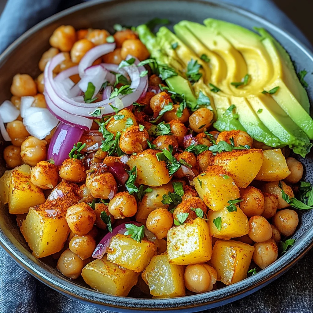Kartoffel-Kichererbsen-Bowl