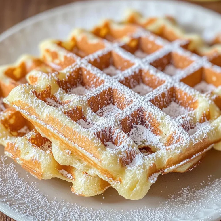 Knusprige Belgische Waffeln mit Hefe