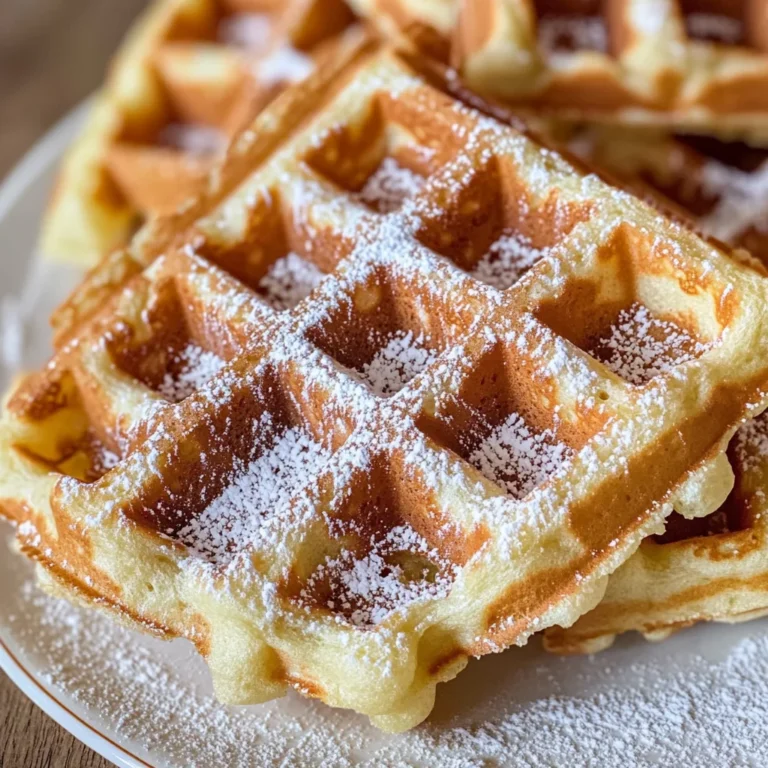Knusprige Belgische Waffeln mit Hefe