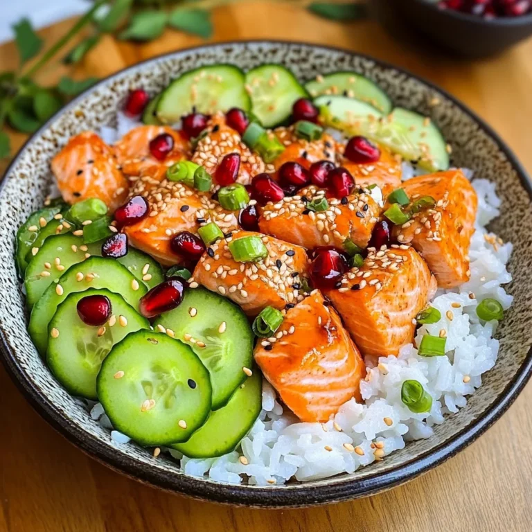 Lachs Bowl mit Reis