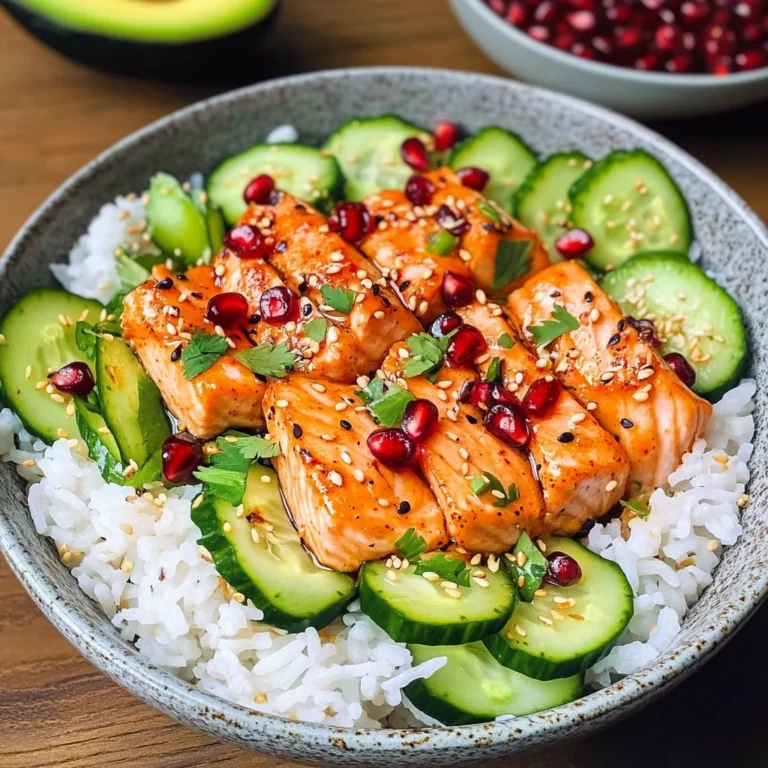 Lachs Bowl mit Reis