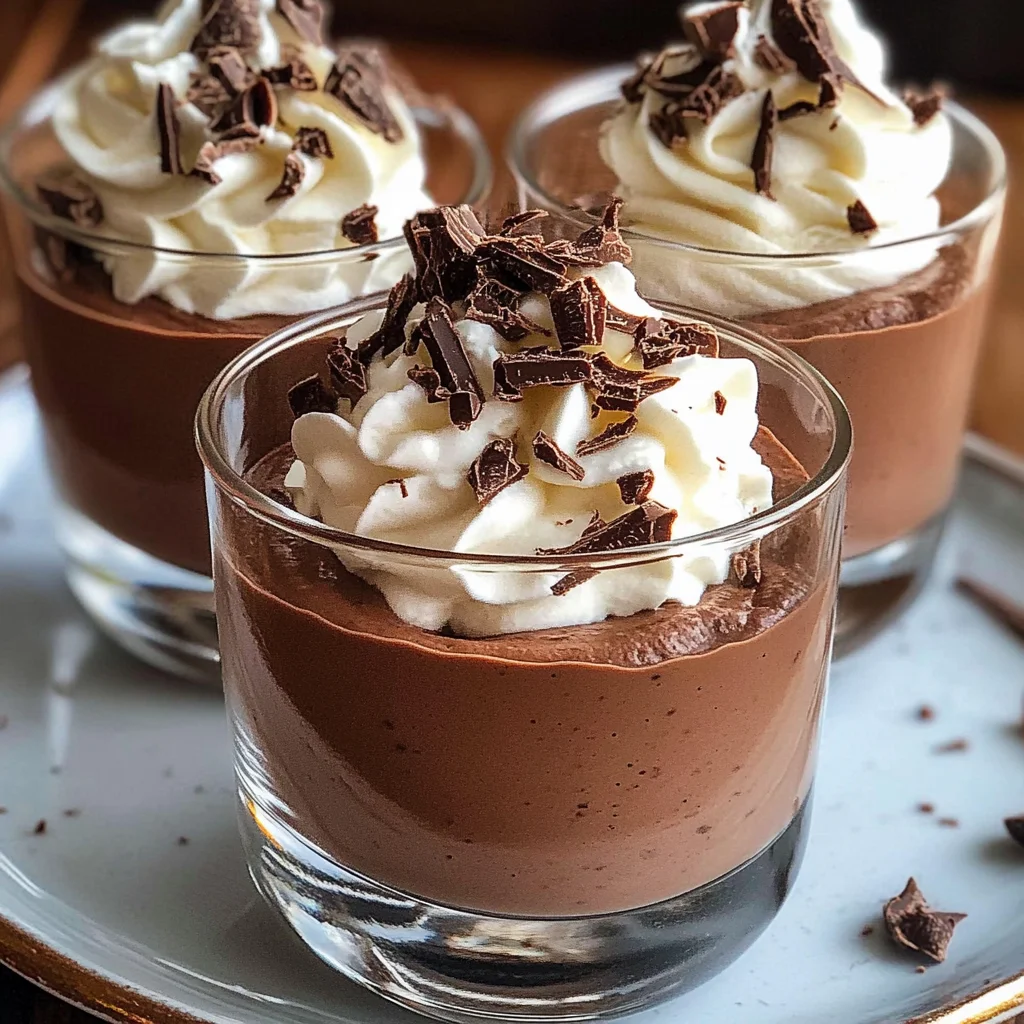 Mousse au Chocolat ohne Ei