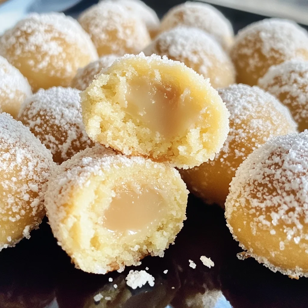 Rezept Vanillekipferl-Kugeln mit Marzipan & Nougat