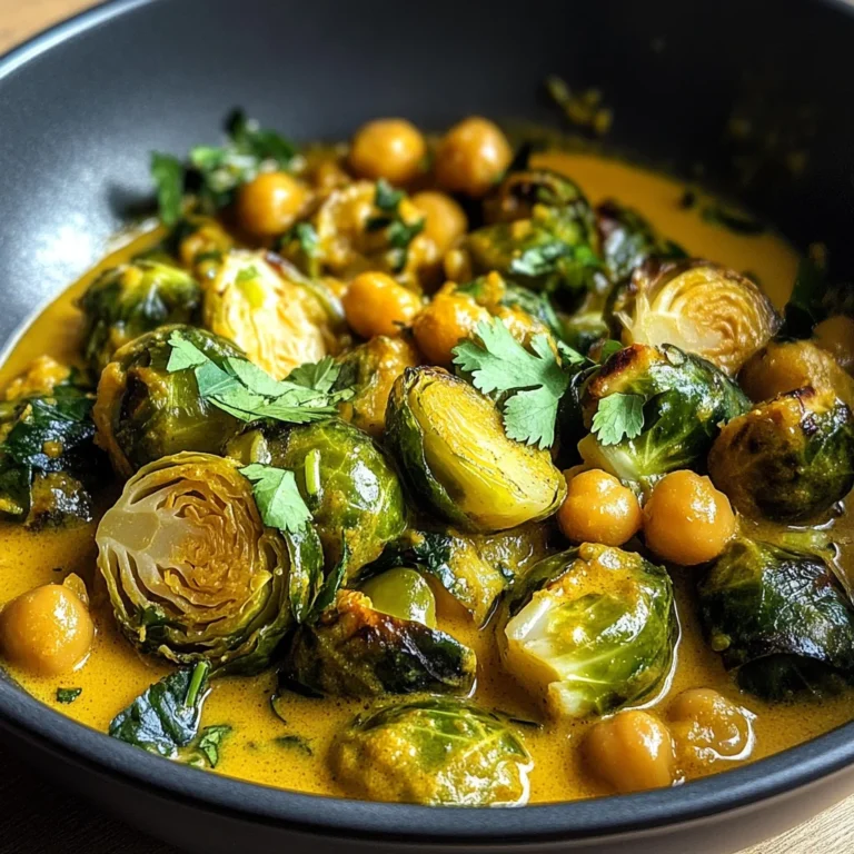 Rosenkohl-Curry mit Kichererbsen