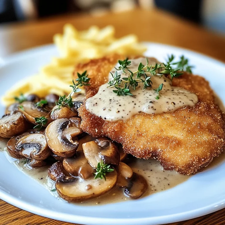 Traditionelles Deutsches Jägerschnitzel