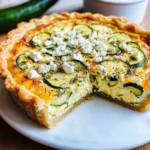 Zucchini-Quiche mit Feta