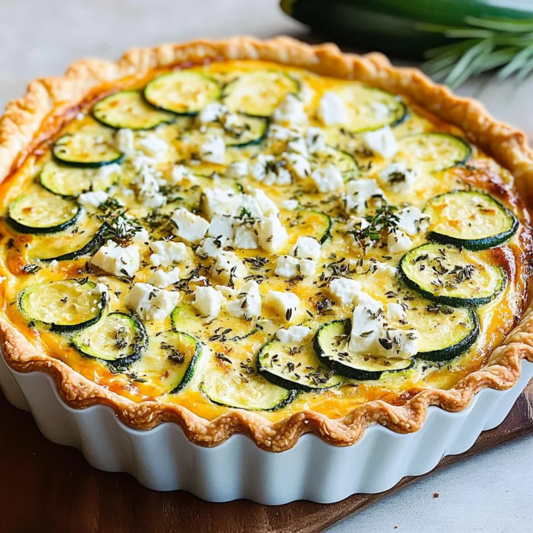 Zucchini-Quiche mit Feta